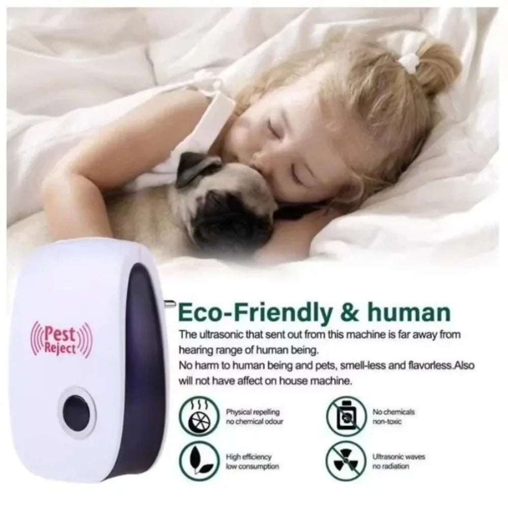 HomeGuard Ultrasonic Pest Defense Plug-In Unit