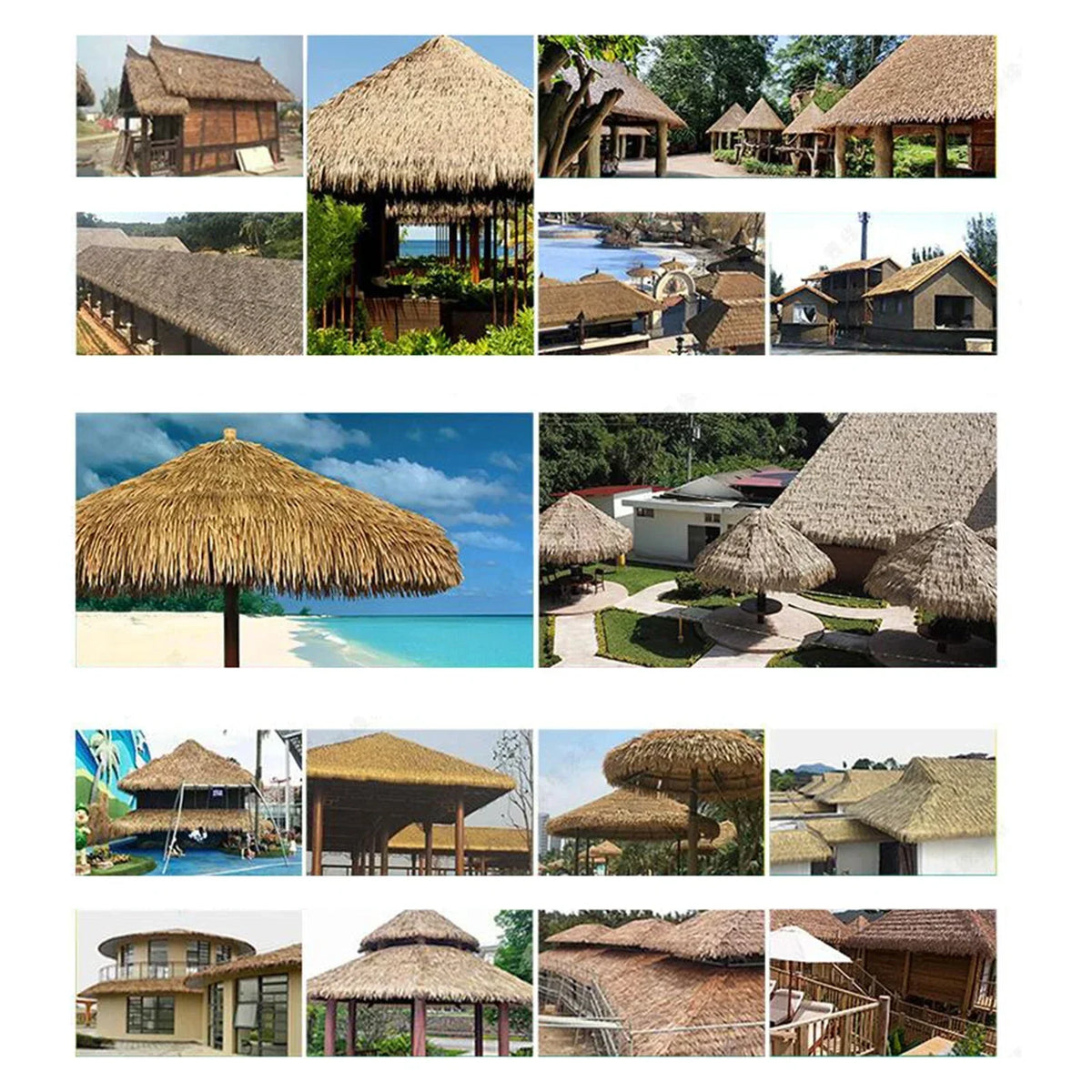 Weatherproof UV-Resistant Palm Thatch for DIY Projects