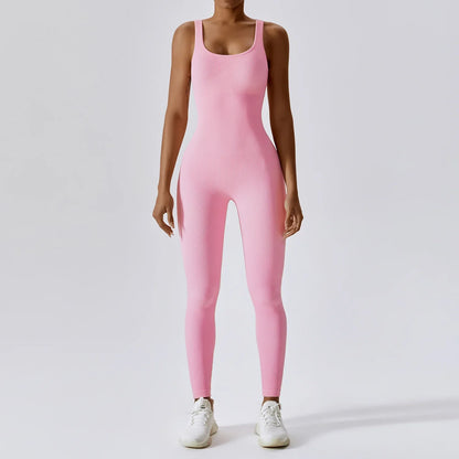Women's Seamless Yoga Bodysuit | Quick-Dry One Piece Workout Suit