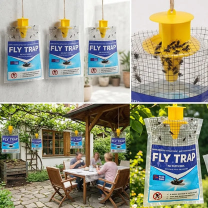 Eco-Friendly Hanging Insect Trap with Quick-Activate Bait