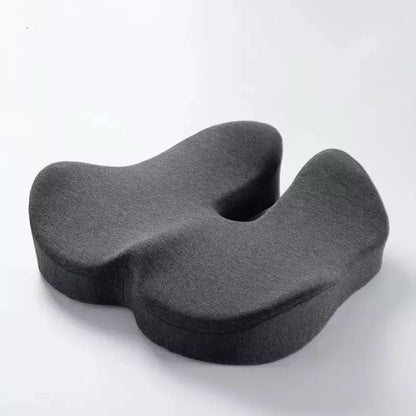 Ergonomic Seat Cushion with Extra Thick Memory Foam for Coccyx and Hip Support