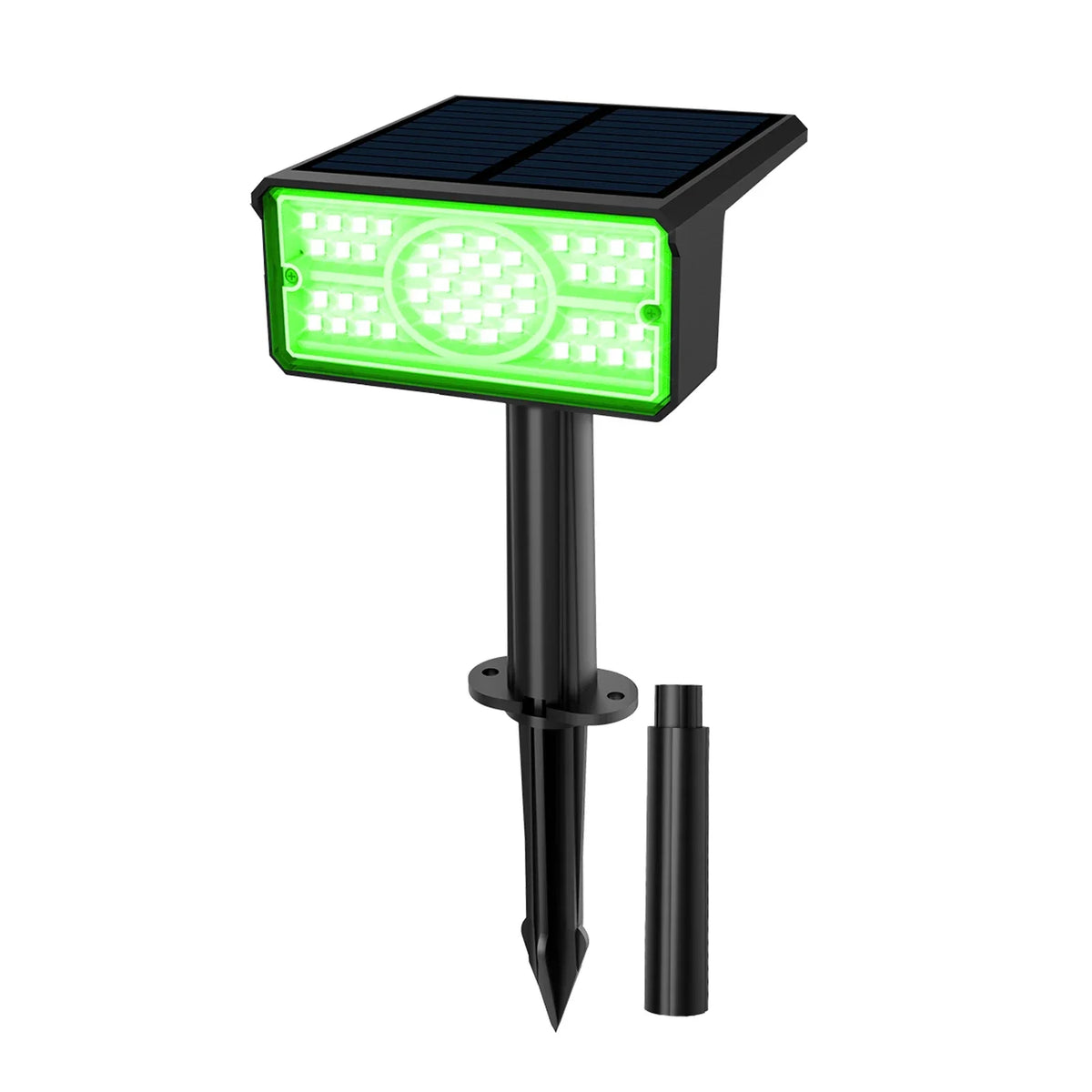 Solar LED Garden Light in Green | Waterproof IP65 | Outdoor Wall & Lawn Lighting