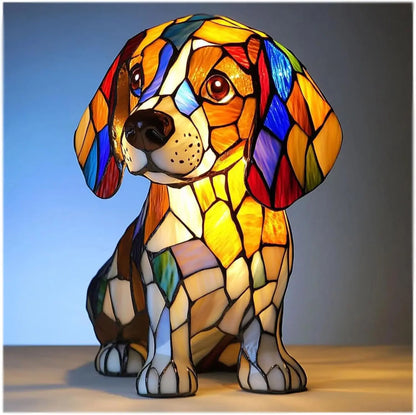 Whimsical Puppy Table Lamp - Enchanting Colorful Lighting