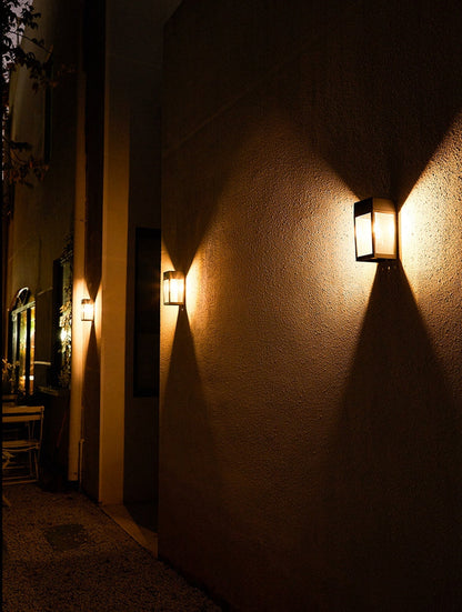Solar-Powered Outdoor Wall Light for Gardens
