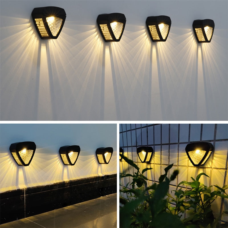 Charming Solar-Powered Outdoor Wall Light for Garden & Driveway