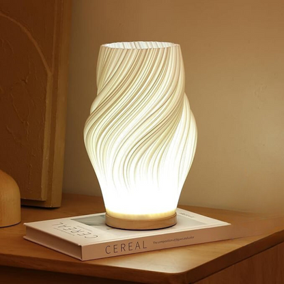 Stylish Wave Accent Lamp with Adjustable Lighting Options