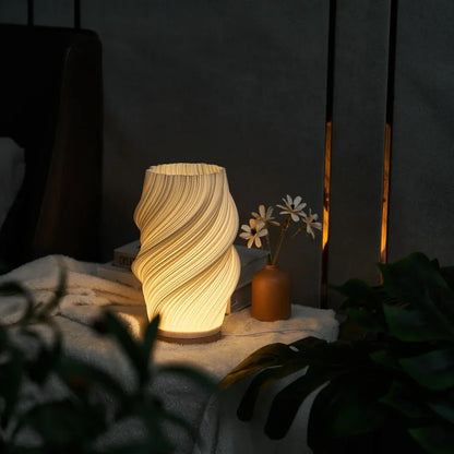 Stylish Wave Accent Lamp with Adjustable Lighting Options