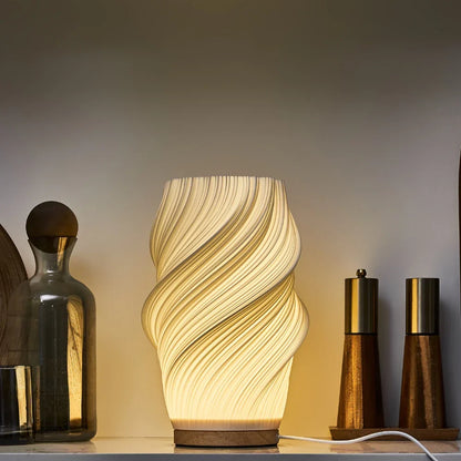 Stylish Wave Accent Lamp with Adjustable Lighting Options