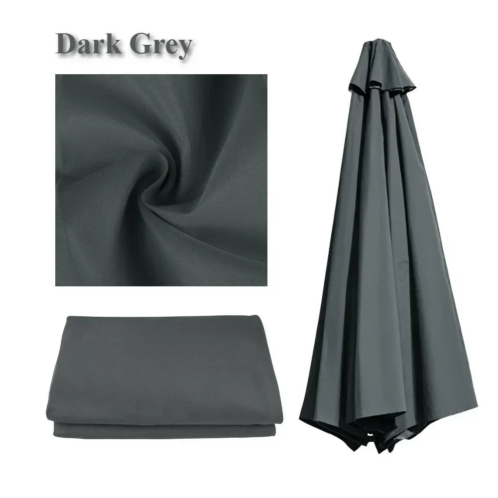 Waterproof Replacement Sun Umbrella Cover for 6/8 Ribs - Outdoor Use for Garden and Patio