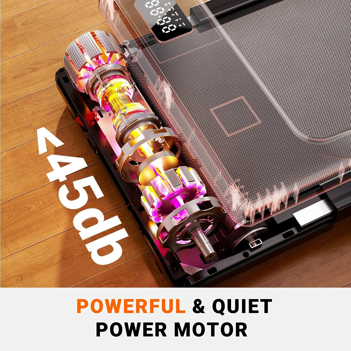 Slim Under Desk Treadmill with 2.5HP Motor | 265 lb Capacity, LED Display, Remote, 2.5 MPH