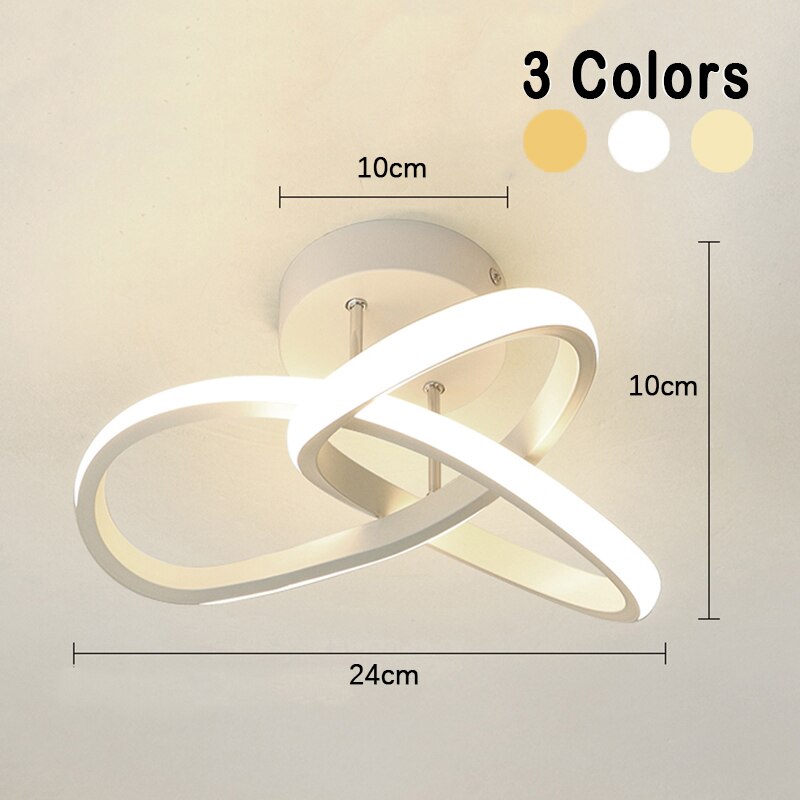 Sleek Adjustable LED 3-Ring Ceiling Light Fixture