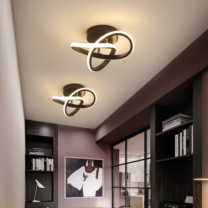 Sleek Adjustable LED 3-Ring Ceiling Light Fixture