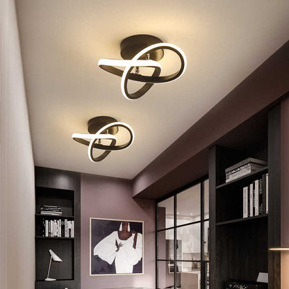 Sleek Adjustable LED 3-Ring Ceiling Light Fixture