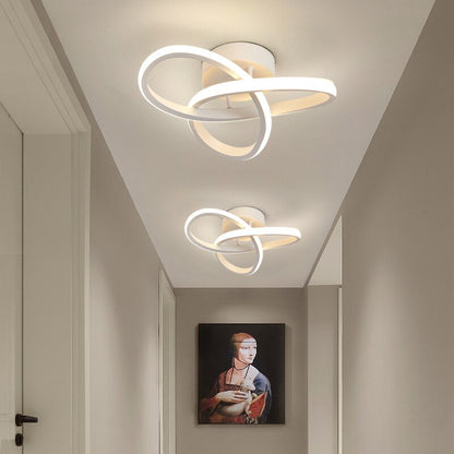 Sleek Adjustable LED 3-Ring Ceiling Light Fixture