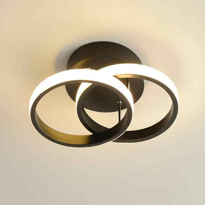 Sleek Adjustable LED 3-Ring Ceiling Light Fixture