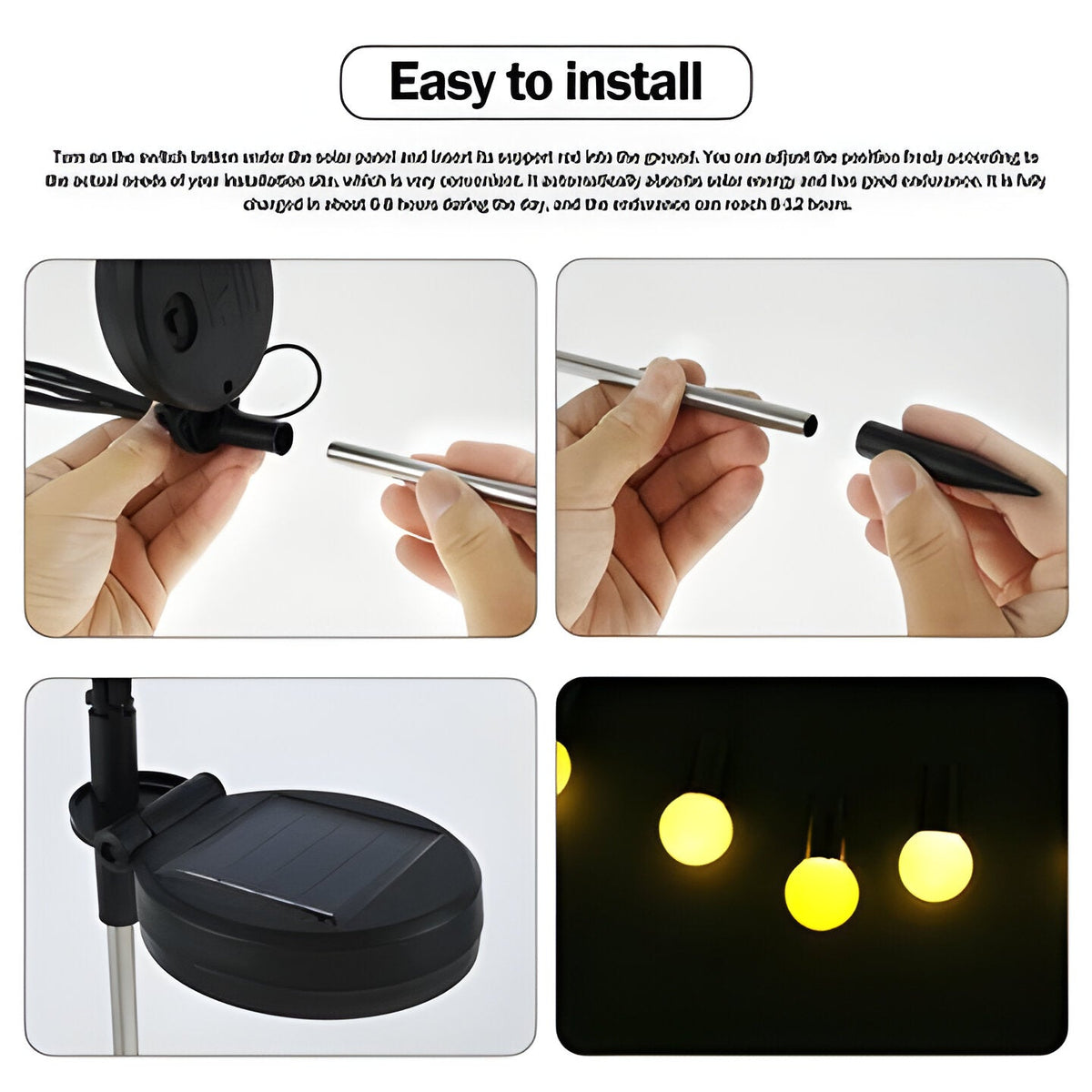 Outdoor Solar Garden Lights for Pathway and Landscape Illumination