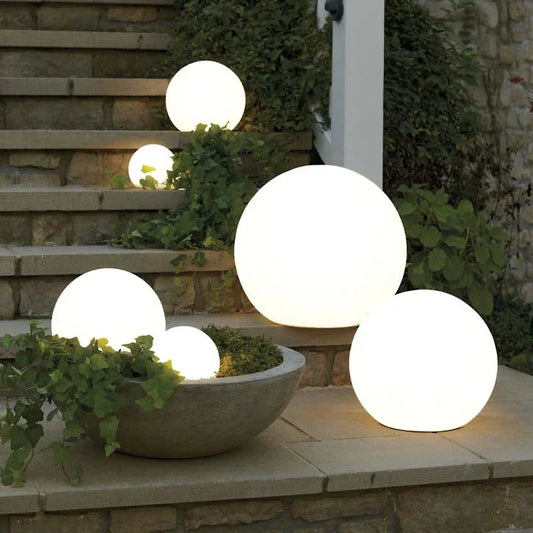 Outdoor Garden and Patio LED Lights with Color-Changing Sphere Design