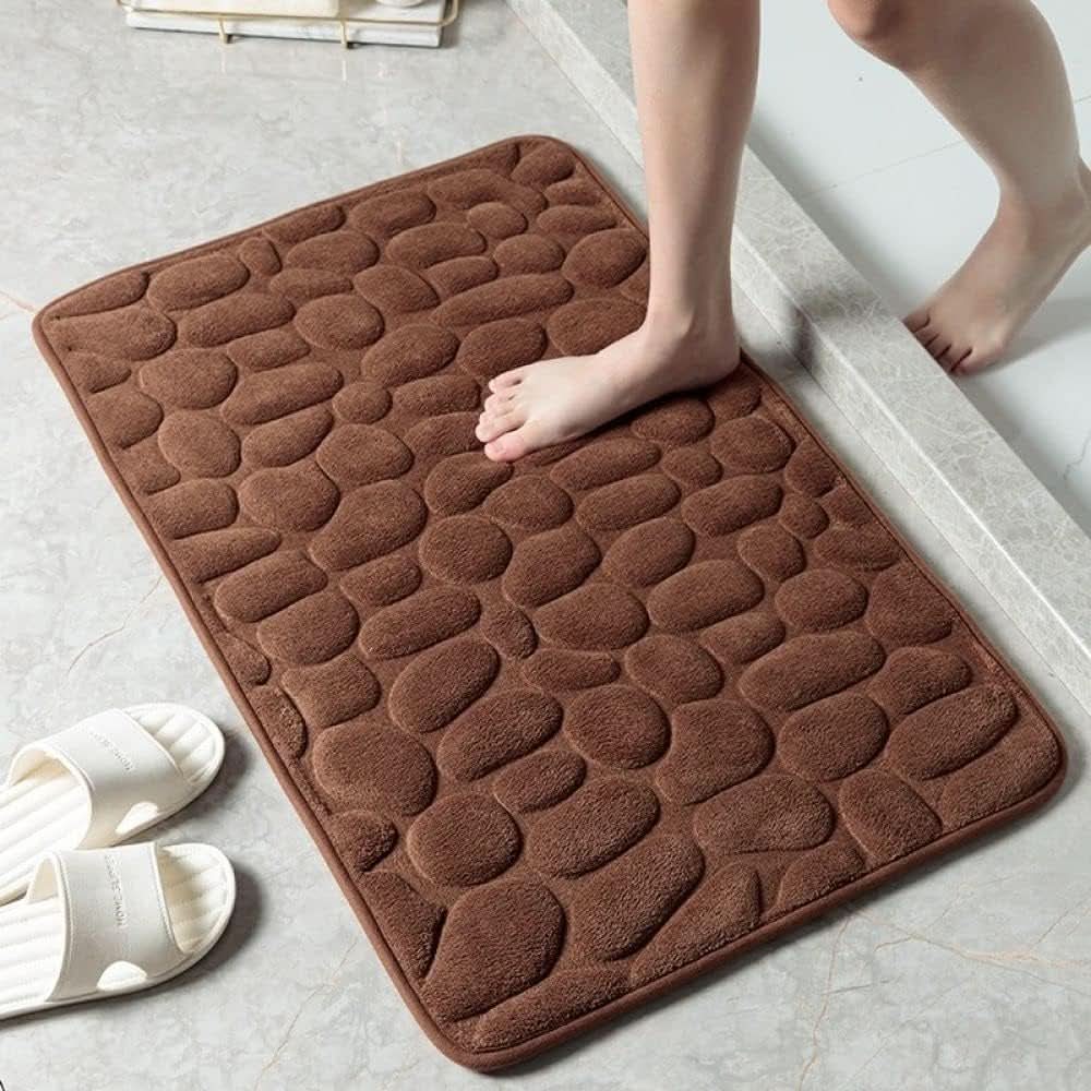 Bath Mat Microfiber Fast-Absorbing Non-Slip Machine-Washable