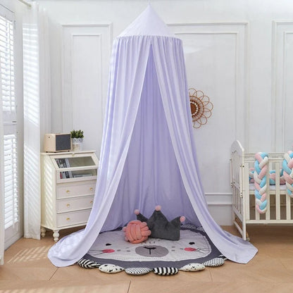 Bed Canopy Breathable Polyester-Cotton Ceiling Mount Kit Included