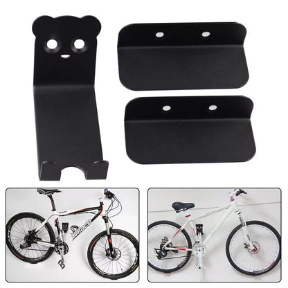 Bike Rack Wall-Mounted Vertical Space-Saving Coated Steel