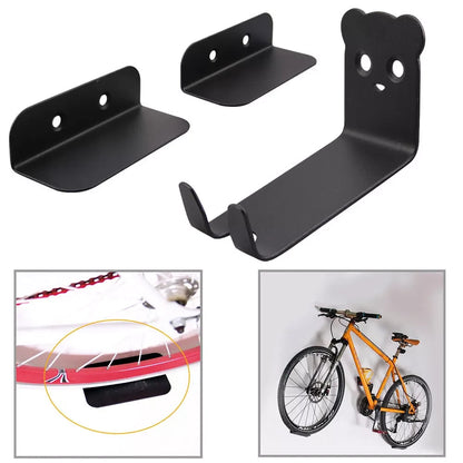 Bike Rack Wall-Mounted Vertical Space-Saving Coated Steel