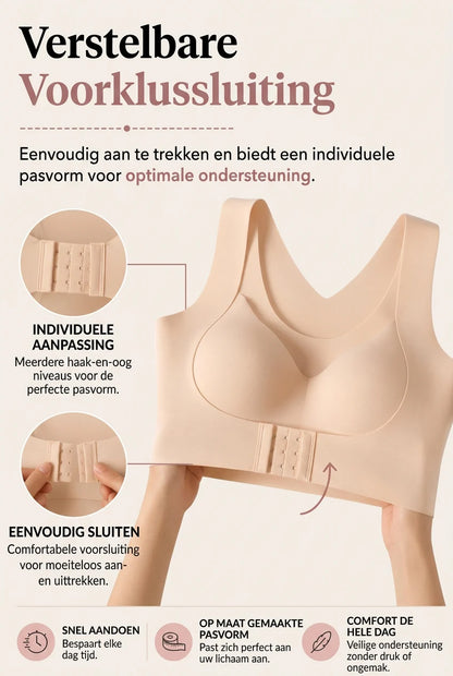 Bra Posture Support X-Shaped Back Front Hook Closure