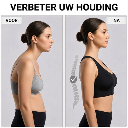 Bra Posture Support X-Shaped Back Front Hook Closure