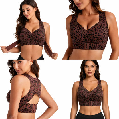 Bra Posture Support X-Shaped Back Front Hook Closure