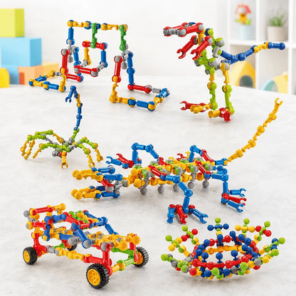 Building Block Set Large Interlocking Pieces Open-Ended Play
