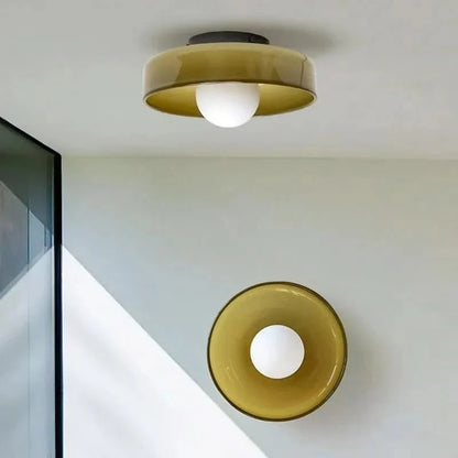 Ceiling Lamp Nordic Design Clear Glass Shade LED-Compatible