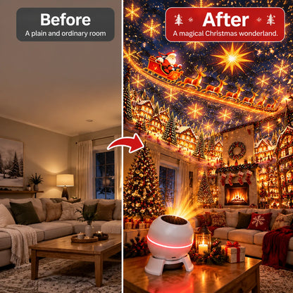 Christmas Light Projector Moving Scenes USB Powered