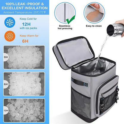 Cooler Backpack Insulated Multi-Compartment Water-Resistant
