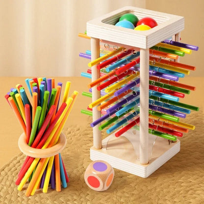 Counting Sticks Set Colorful Wooden Early Math Learning