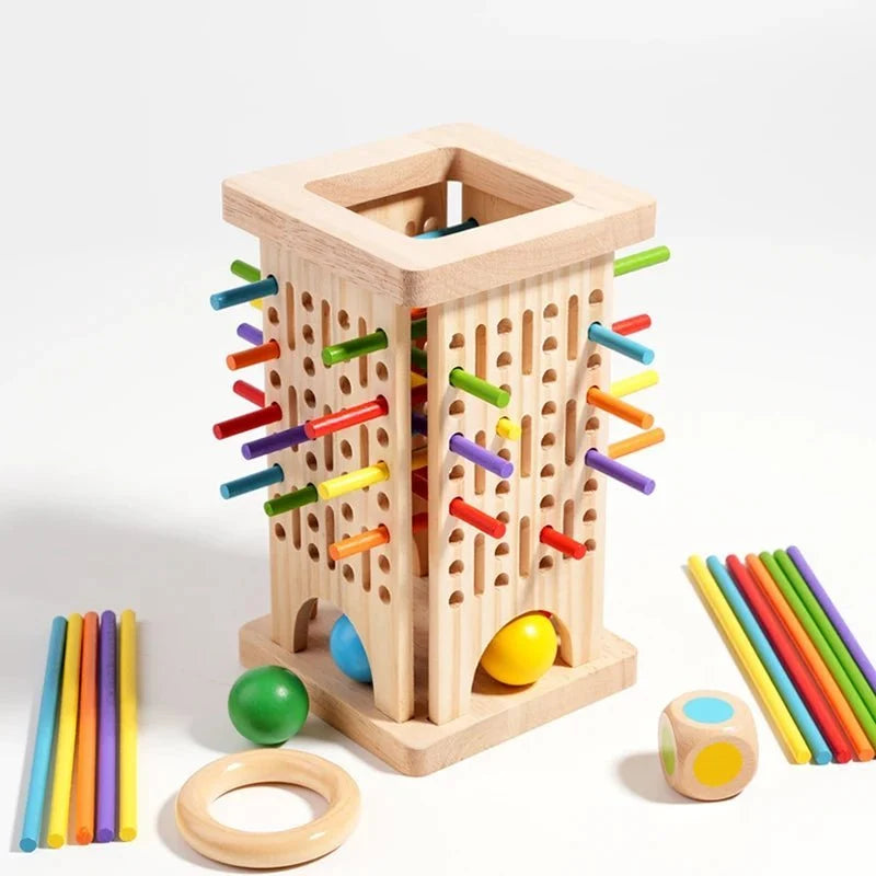 Counting Sticks Set Colorful Wooden Early Math Learning