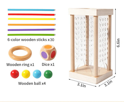 Counting Sticks Set Colorful Wooden Early Math Learning