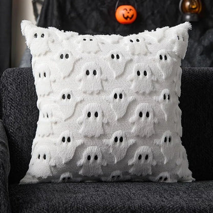 Cushion Cover Pumpkin Print Microfiber Machine Washable