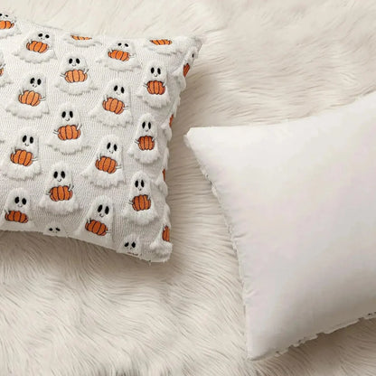 Cushion Cover Pumpkin Print Microfiber Machine Washable