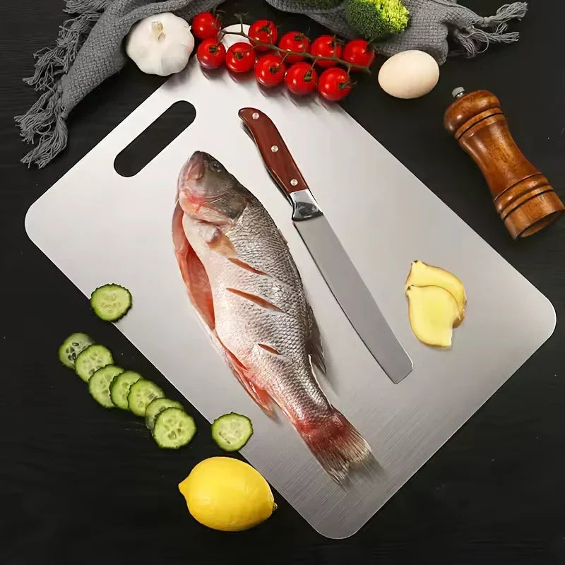 Cutting Board Titanium Non-Porous With Handle Opening