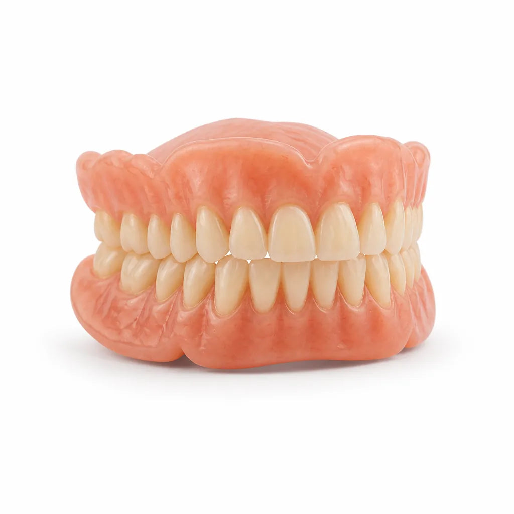 Denture Set Heat-Molded Custom Fit Suction Retention