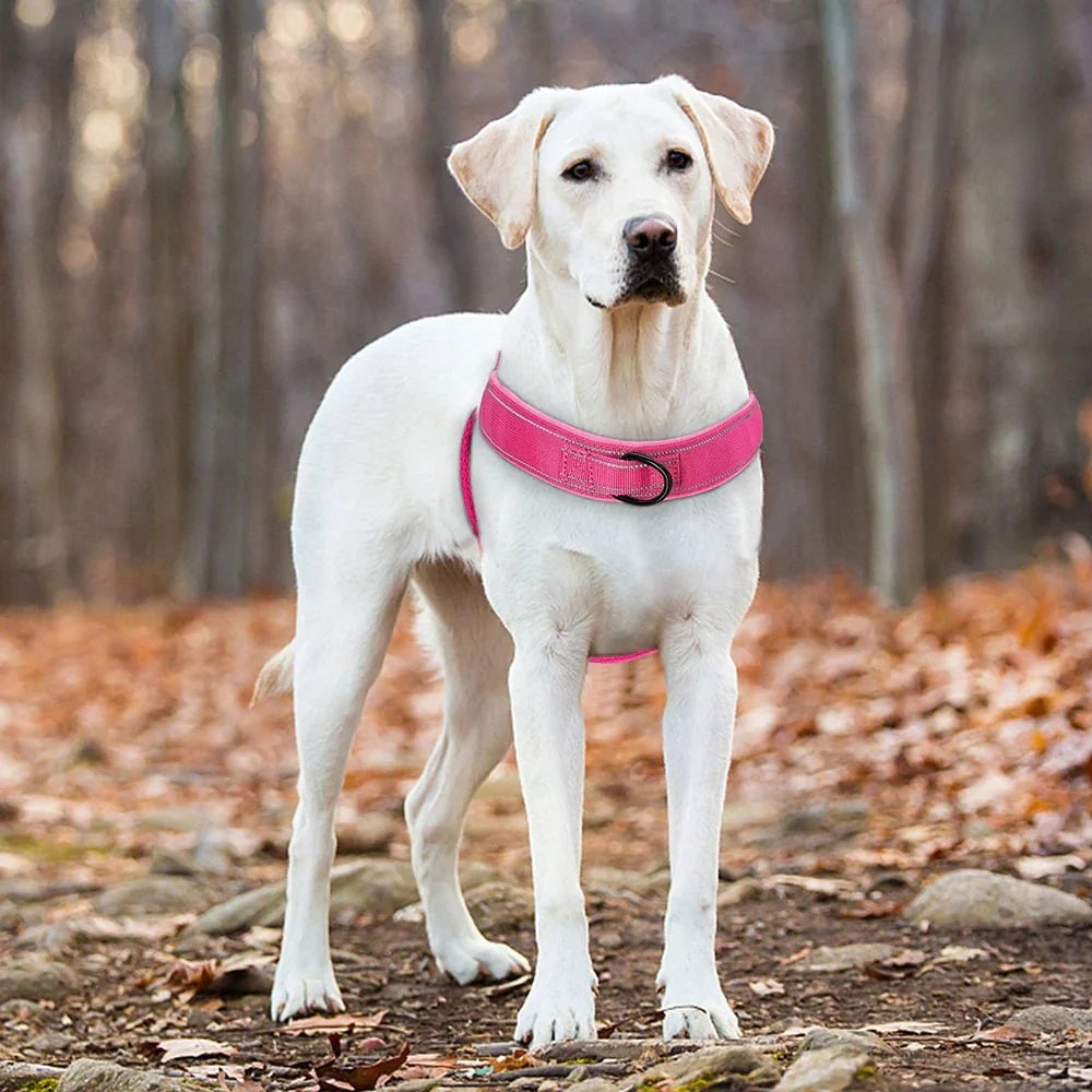 Dog Harness Adjustable No-Pull Reflective Padded Handle