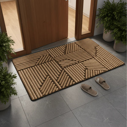 Doormat Absorbent Polyester Non-Slip Rubber Backing