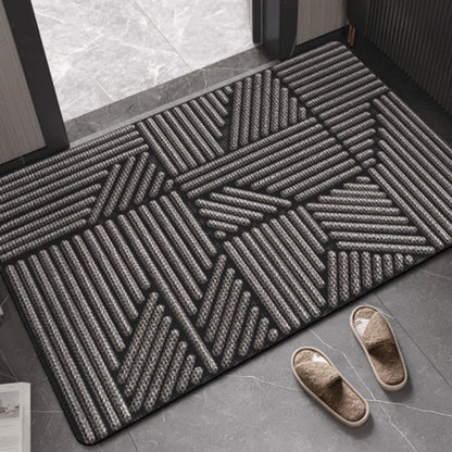 Doormat Absorbent Polyester Non-Slip Rubber Backing