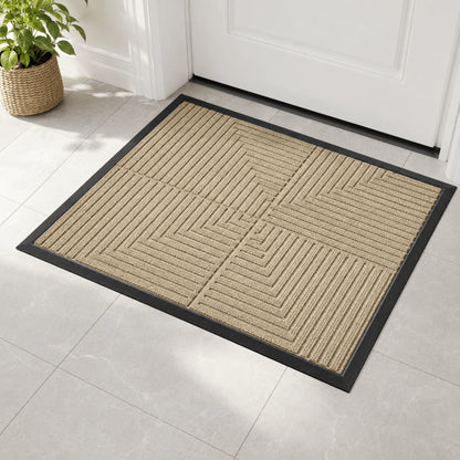 Doormat Striped Dirt-Trapping Waterproof Non-Slip Backing