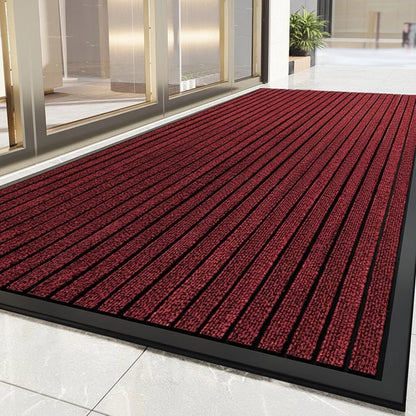 Doormat Striped Dirt-Trapping Waterproof Non-Slip Backing