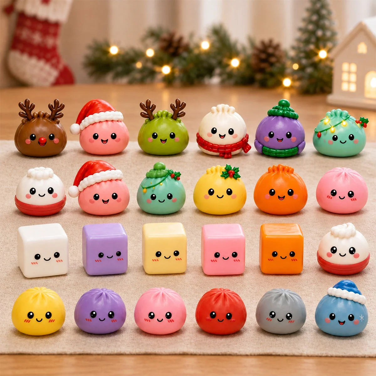 Dumpling Advent Calendar 24 Mini Squishies