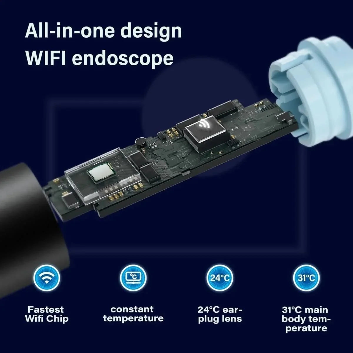 Ear Cleaner Camera HD Wireless With LED Lights