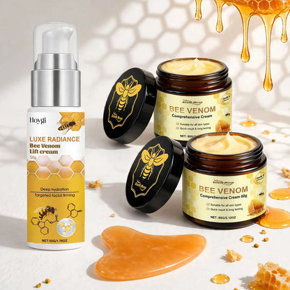 Face Cream Set Bee Peptide & Gua Sha Tool