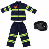 Navy blue uniform + belt (3 pieces)