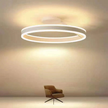 Flush Mount LED Ceiling Light Dimmable Remote Control 3-Color Temperature