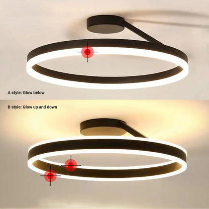 Flush Mount LED Ceiling Light Dimmable Remote Control 3-Color Temperature